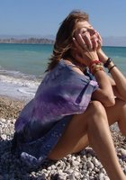 Мадемуазель сн ебритой писькой приехала отдыхать в Коктебель 3 фото